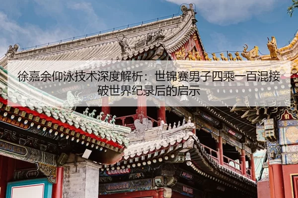 徐嘉余仰泳技术深度解析：世锦赛男子四乘一百混接破世界纪录后的启示